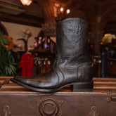 Bota Tejano Style Rush Negro Zipper Hombre 004